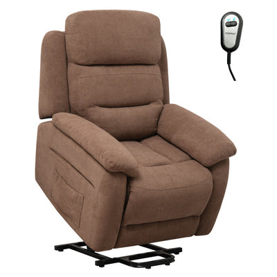 Power Lift Recliner Sofa with Side Pocket and Remote Control