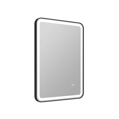 24 x 32 inch LED Bathroom Mirror, Wall Mounted Bathroom Vanity Framed Mirror with Dimmer, Anti-Fog