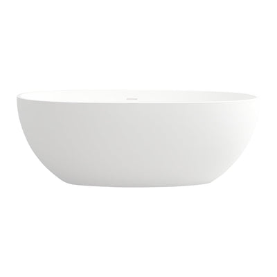 55inch/61inch/65inch Stone Resin Solid Surface Flatbottom Free-Standing Bathtub