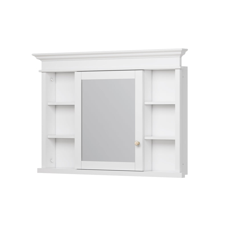 48 in.W x 32 in.H Recessed Bathroom Medicine Cabinet with Mirror in White