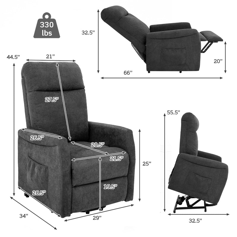 Power Lift Recliner Chair for Elderly Living Room Chair w/ Remote Control