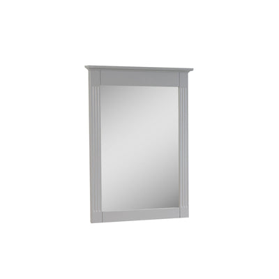 26 in. W x 33 in. H Rectangular Wood Framed Wall Bathroom Vanity Mirror (Set of 2) Titanium Grey