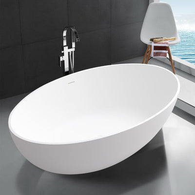 67inch Artificial Stone Solid Surface Freestanding Bathroom Bathtub