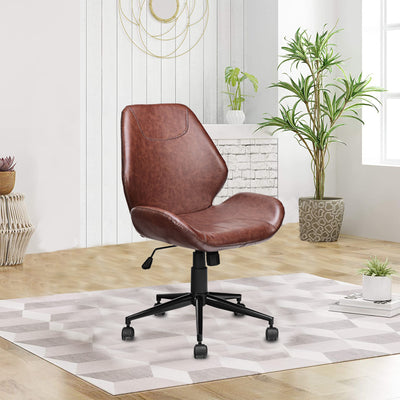 360° Rotation U-shaped Leather Office Chair with Adjustable Height