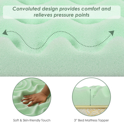 3 Inch Comfortable Mattress Topper Cooling Air Foam