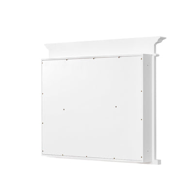 40 in.W x 32 in.H Recessed Bathroom Medicine Cabinet with Mirror in White