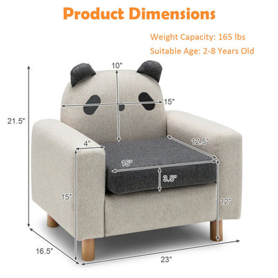 Kids Sofa with Armrest and Thick Cushion