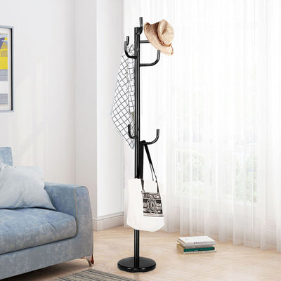 69 Inch Freestanding Metal Coat Rack for Entryway