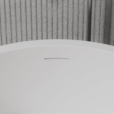 49inch Solid Surface Resin Stone Freestanding Soaking Bathtub