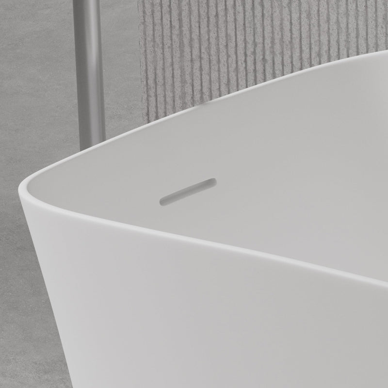 51¡å Small Size Solid Surface Stone Bathroom Freestand Bathtub