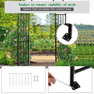 7.2 ft Garden Decoration Climbing Plants Arch