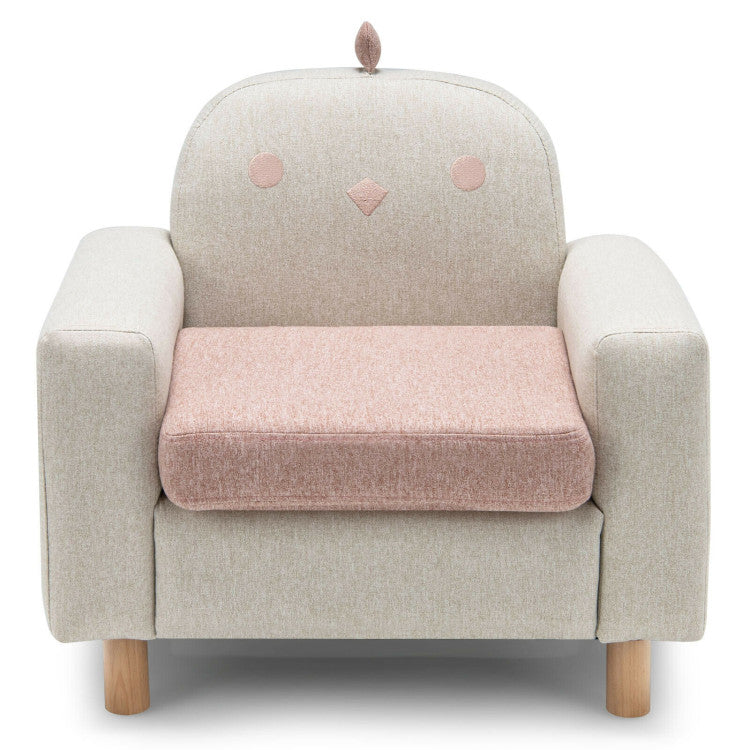 Kids Sofa with Armrest and Thick Cushion