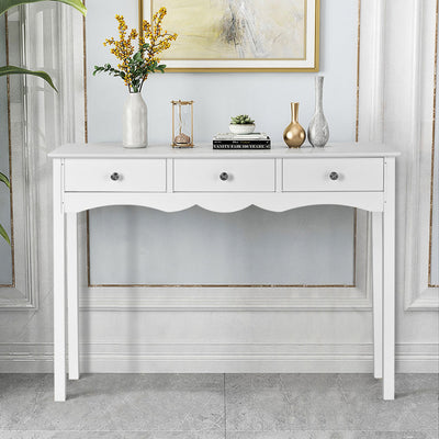 3-Drawers Hall Console Table for Entryway