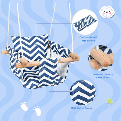 Indoor Outdoor Baby Canvas Hanging Swing