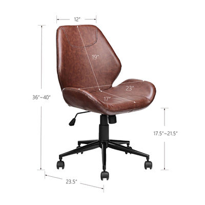 360° Rotation U-shaped Leather Office Chair with Adjustable Height