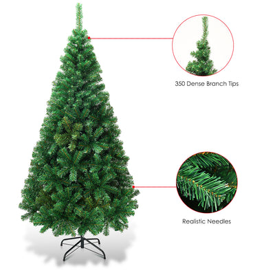 Artificial PVC Hinged Christmas Tree with Solid Metal Stand