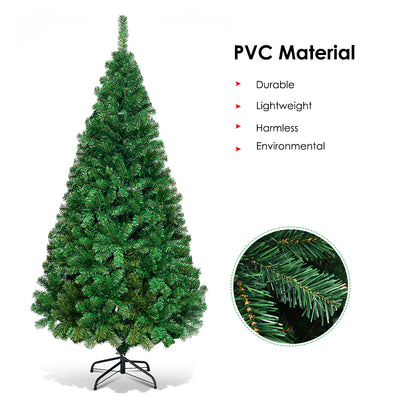 Artificial PVC Hinged Christmas Tree with Solid Metal Stand