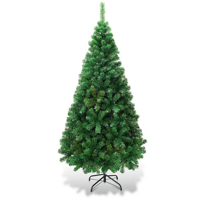 Artificial PVC Hinged Christmas Tree with Solid Metal Stand