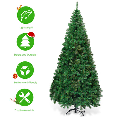 Artificial PVC Hinged Christmas Tree with Solid Metal Stand