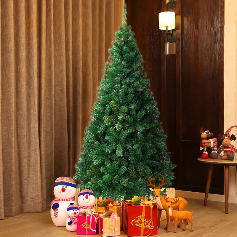 Artificial PVC Hinged Christmas Tree with Solid Metal Stand