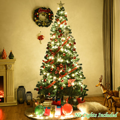 Artificial PVC Hinged Christmas Tree with Solid Metal Stand