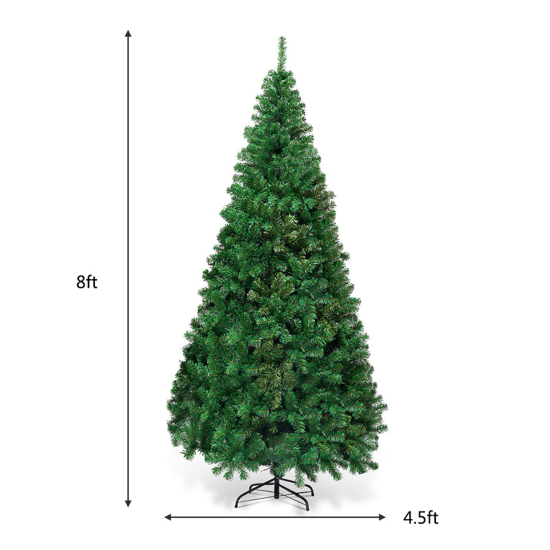 Artificial PVC Hinged Christmas Tree with Solid Metal Stand