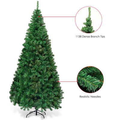 Artificial PVC Hinged Christmas Tree with Solid Metal Stand