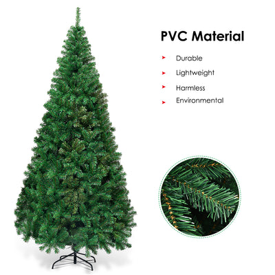 Artificial PVC Hinged Christmas Tree with Solid Metal Stand