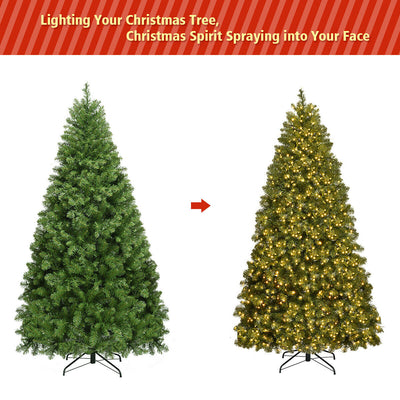 6 / 7 Feet Artificial PVC Christmas Tree with LED Lights and Stand