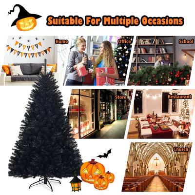 6 ft Hinged Artificial Halloween Christmas Tree