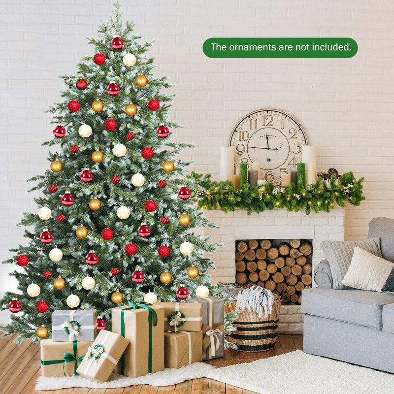 7 Feet Artificial Christmas Tree with 1260 Mixed PE and PVC Tips