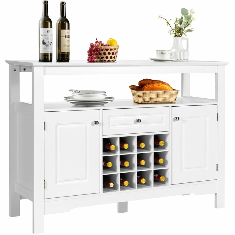 Elegant Classical Multifunctional Wooden Wine Cabinet