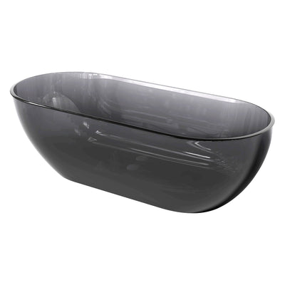 69inch Solid Surface Stone Resin Stand Alone Freestanding Soaking Bathtub