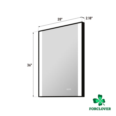 28 in. x 36 in. LED Light Bathroom Mirror with Anti-Fog Function