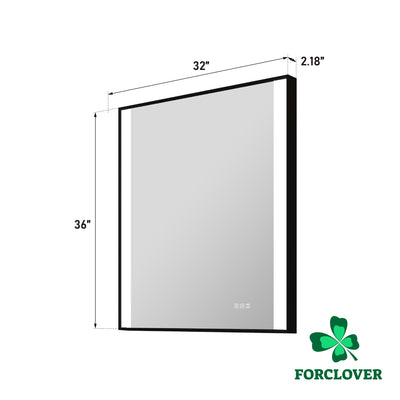 32 in. x 36 in. LED Light Bathroom Mirror with Anti-Fog Function