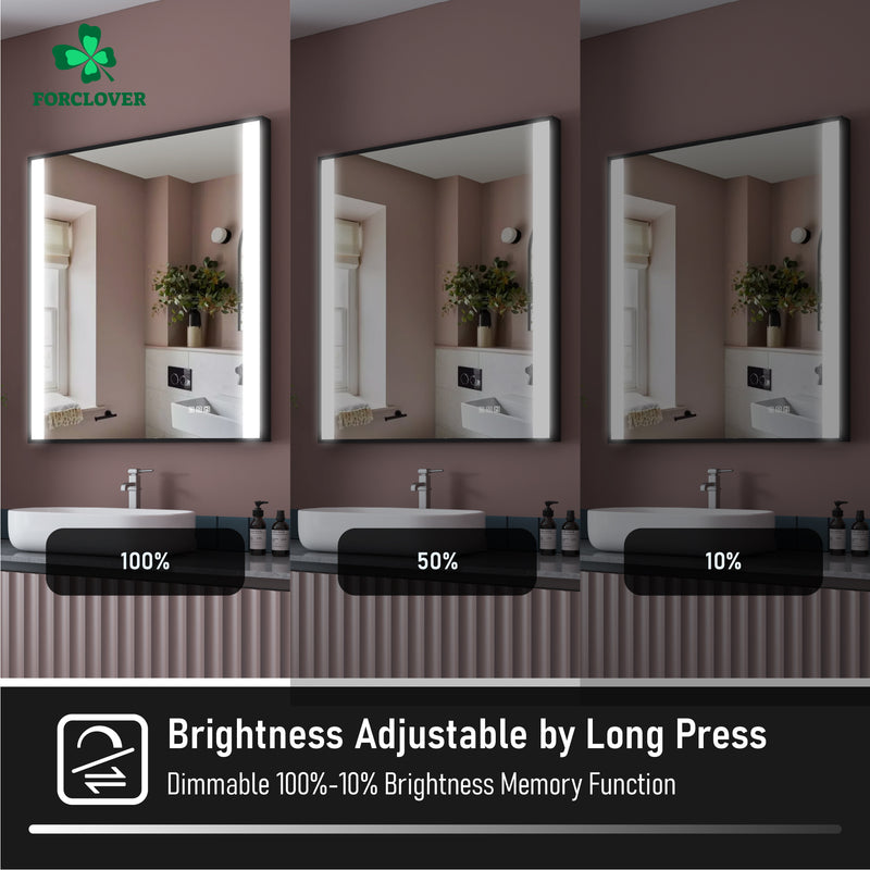 32 in. x 36 in. LED Light Bathroom Mirror with Anti-Fog Function