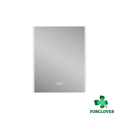 24 in. x 30 in.  Lighted LED Fog Free Surface Mount Silver Mirrored Soft Close Left Medicine Cabinet