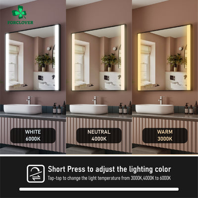 36 in. x 36 in. LED Light Bathroom Mirror with Anti-Fog Function