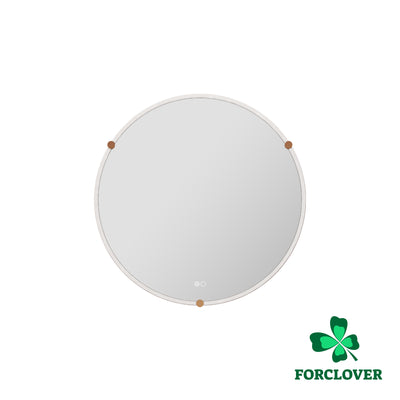 32 in. W x 32 in. H Framed Round LED Light Bathroom Vanity Mirror