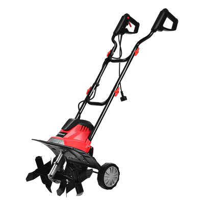 14-Inch 10 Amp Corded Electric Tiller and Cultivator 9'' Tilling Depth