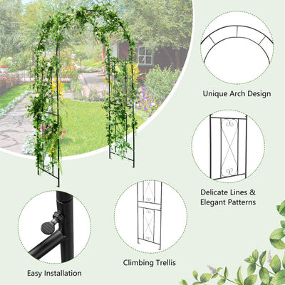 Garden Arch Arbor Trellis Patio Plant Stand Rack Archway