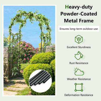 Garden Arch Arbor Trellis Patio Plant Stand Rack Archway