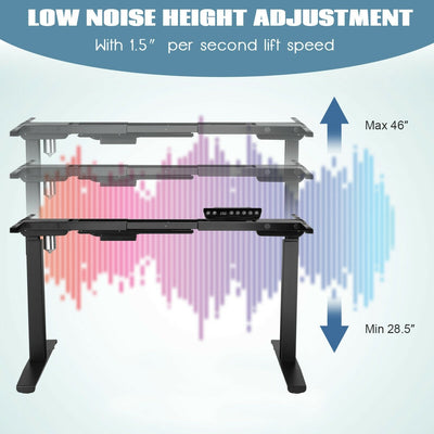 Adjustable Electric Stand Up Desk Frame