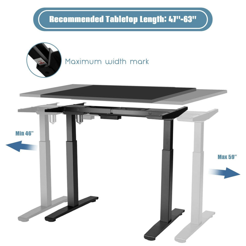 Adjustable Electric Stand Up Desk Frame