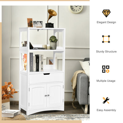 Bathroom Storage Cabinet with Drawer and Shelf Floor Cabinet