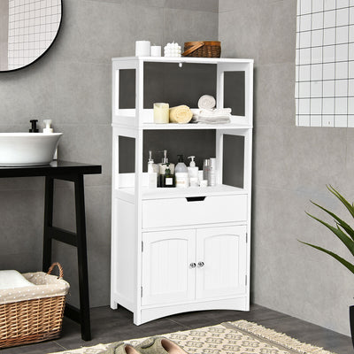 Bathroom Storage Cabinet with Drawer and Shelf Floor Cabinet