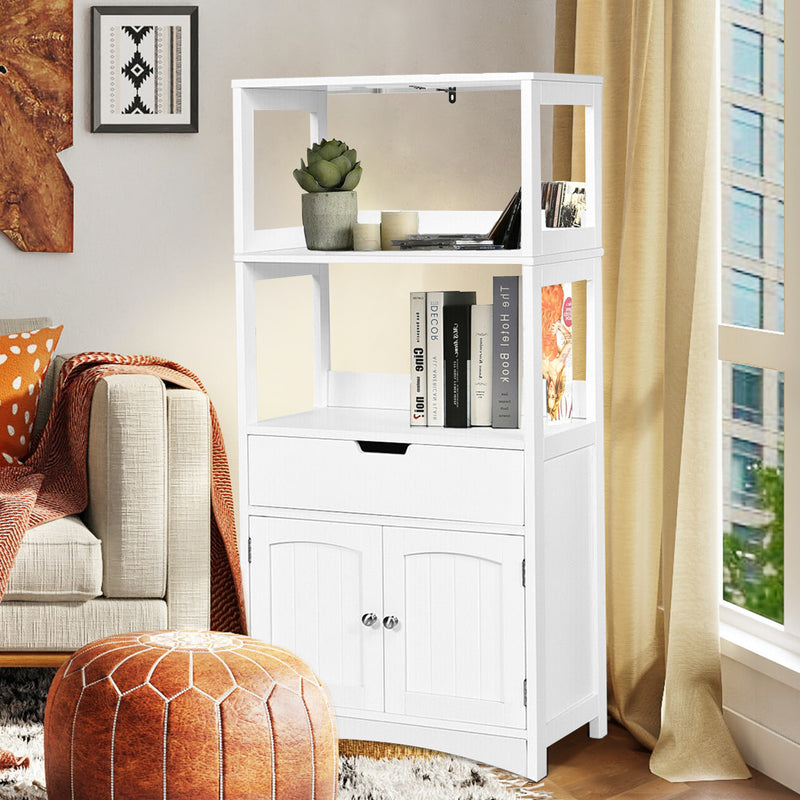 Bathroom Storage Cabinet with Drawer and Shelf Floor Cabinet