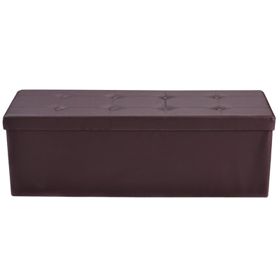 45" Large Folding Ottoman Storage Seat