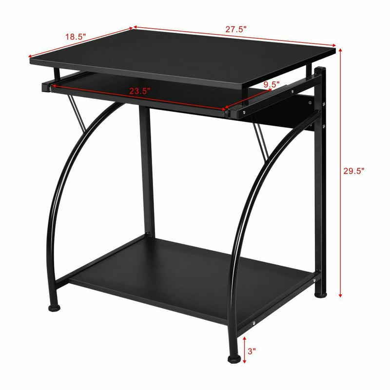 Spacious Wooden PC Laptop Computer Desk