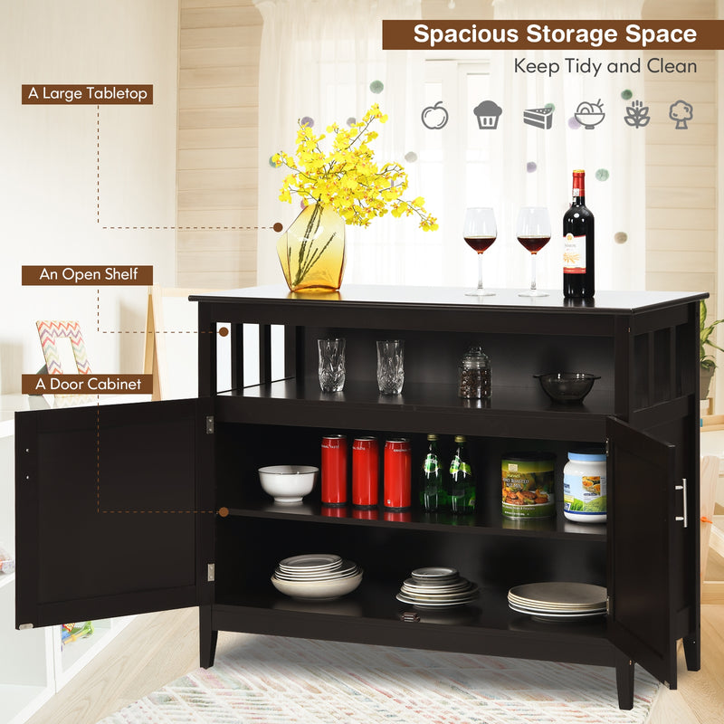 Wooden Kitchen Storage Cabinet Buffet Sideboard